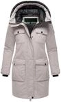 Navahoo Damen Winterjacke Jacke mit Kapuze Eissturm 14 Light Grey Gr. M