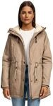 Navahoo Damen Winterjacke mit Teddyfell Winter Jacke warm gef&uuml;ttert B991