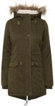 OXMO Anna Damen Winterparka Parka Mantel mit Fellkapuze und Teddy-Futter,...