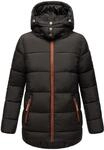 Navahoo Damen kurze Winterjacke Steppjacke warm mit abnehmbarer Kapuze...