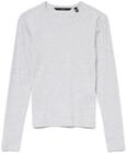 VERO MODA Damen VMCHLOE LS Short TOP JRS NOOS Langarm-Shirt, Light Grey Melange, M