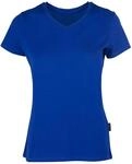 HRM Damen Luxury V-Neck Tee, royalblau, Gr. 2XL I Premium T-Shirt Damen V-Ausschnitt