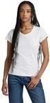 G-Star RAW Damen Eyben Slim V-Neck Top 2.0, Wei&szlig; (White D24533-4107-110), XS