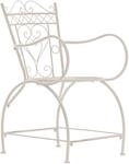 CLP Gartenstuhl Sheela im Landhausstil mit Metallgestell, bequemen Armlehnen,...