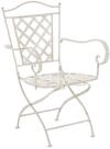CLP Eisenstuhl Adara im Jugendstil I Outdoor-Stuhl mit Armlehnen I...