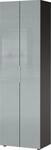 Germania Garderobenschrank 3433-587 GW-Genova, in Graphit/Silbergrau, mit Glasfront,