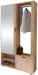 Mirjan24 Garderoben-Set Raldento mit Spiegel, Kleiderstange, Schuhschrank und