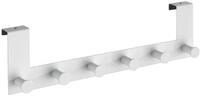 WENKO T&uuml;rgarderobe Mod. Celano, Hakenleiste mit 6 Haken aus lackiertem Stahl f&uuml;r