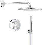 GROHE Precision 310, Unterputz Duschsystem (31cm Regendusche mit Thermostat,
