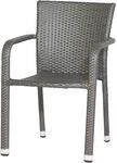 Siena Garden Stapelsessel Minas, 60x56x83cm, Gestell: Aluminium, Fl&auml;che: