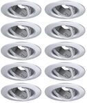 Paulmann 92116 Einbauleuchte 10er-Set schwenkbar rund 90mm 30&deg; GU10 max. 10x10W 230V