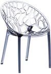 CLP Design-Gartenstuhl Crystal Kunststoff I Wetterbest&auml;ndiger Stapelstuhl I Max.