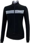 Airtracks Herren Thermo Fahrradjacke Winter Radjacke Softshell Pro Team - schwarz