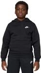 Nike FD3000-010 K NSW Club FLC HDY LBR Sweatshirt Unisex Black/White Gr&ouml;&szlig;e S