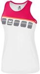 Erima Damen 5-C Tanktop, wei&szlig;/love rose/peach, 42