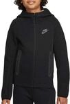 Nike Jungen NSW Tech FLC Sweatshirt, Black/Black/Black, S EU