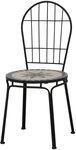 Siena Garden Stapelsessel Stella, 40,5x42x95cm, Gestell: Stahl, in schwarz matt,