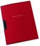 Oxford Bewerbungsmappe A4, aus Karton, Klemm-Mappe, bordeaux, 10er Pack