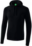 Erima Herren Basic Kapuzen Sweatshirt (2072015), schwarz, S