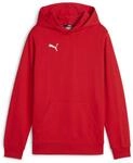 Puma Jungen Teamgoal Casuals Hoody Jr Pullover, Puma Red-Puma White, 164 EU