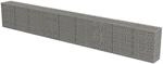 vidaXL Gabionen Wand mit Deckel 900x50x100cm Steingabionen Gabione Steinkorb