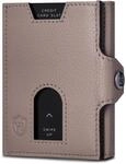 VON HEESEN Slim Wallet mit XXL M&uuml;nzfach & RFID-Schutz - Leder Geldbeutel - Mini
