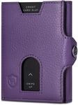 VON HEESEN Slim Wallet mit XXL M&uuml;nzfach & RFID-Schutz - Leder Geldbeutel - Mini