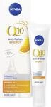 NIVEA Q10 Anti-Falten ENERGY Vitamin C Augenpflege, Augencreme mit purem Q10, Vitamin