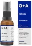 Q+A Retinol-Gesichtsserum 30ml, Anti-Aging-Serum | Retinol, Squalan und Bisabolol