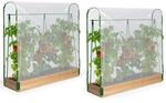 IDMarket - Duo Modulares Tomatengew&auml;chshaus Spezielles Wachstum Komplettset Plane +