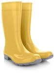LEMIGO Damen Gummistiefel Wasserdicht Hohe Regenstiefel Gartenschuhe 967 Ilse (Gelb