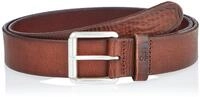 Marc O'Polo Herren G&uuml;rtel aus Leder mit Metall-Schnalle, Braun (Oyster Gray), 85 cm