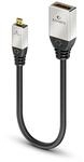 Sonero&reg; Premium High Speed Micro HDMI Adapter mit Ethernet, 0,25m, UltraHD / 4K /