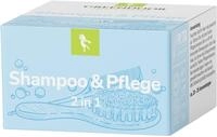 GREENDOOR Shampoo & Pflege 75g, festes mildes Bio Haarshampoo & integrierter Haar