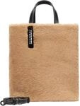 LIEBESKIND Berlin &bdquo;Paper Bag M &ndash; Tote Tasche aus Leder mit Jacquard-Schultergurt