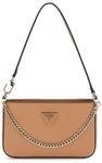GUESS Noelle Mini Top Zip Shoulder Bag Beige