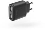 Hama Netzladeger&auml;t USB (2 USB-Ports, 5 V/2,4 A, Universal-Netzadapter,