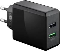 goobay 44956 2x USB Quick Charge (QC 3.0) Ladeger&auml;t 28W / Schnellladeger&auml;t...
