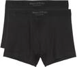 Marc O'Polo Men's Iconic Rib 2-Pack Boxer Shorts, Black, Extra Large