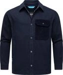 Ragwear Herren Hemdjacke leichte &Uuml;bergangsjacke Overshirt mit Kord-Brusttasche