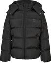 Urban Classics Jungen met capuchon voor jongens Jacke, Schwarz, 110-116 EU