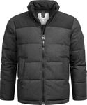 Ragwear Herren Winterjacke warme Steppjacke in Woll-Optik mit hohem Kragen Waldess