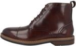 Clarks Shepton Mens Dark Brown Lea, 6.5