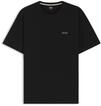 BOSS Herren Waffle T-Shirt Pyjama-Shirt aus Baumwoll-Mix mit Logo-Stickerei