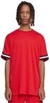 Urban Classics Herren Oversized Stripes Mesh Tee