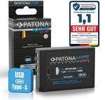 PATONA Platinum NP-W126s NP-W126 USB Akku 1050mAh mit direktem USB-C Eingang...