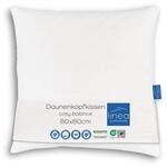LINEA by b&ouml;hmerwald - cosy - hochwertiges Kopfkissen balance, 80x80, 70% Federn