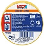 tesa 53988-00091-00 Isolierband 53988 Gelb (L x B) 20m x 19mm, 3 St&uuml;ck