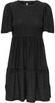JDY Damen Jdycarla Cathinka S/S Dress JRS Atk Kleid, Schwarz, L EU