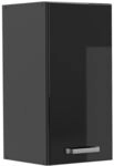 Vicco H&auml;ngeschrank R-Line, Schwarz Hochglanz, 30 cm, zur freien Kombination